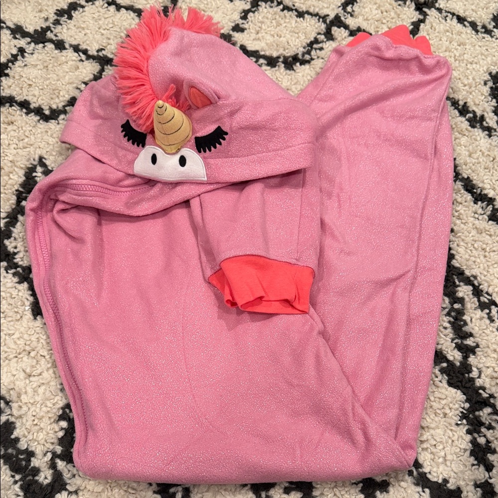 Nick & Nora Coral Pink Hooded Sleepwear Top
